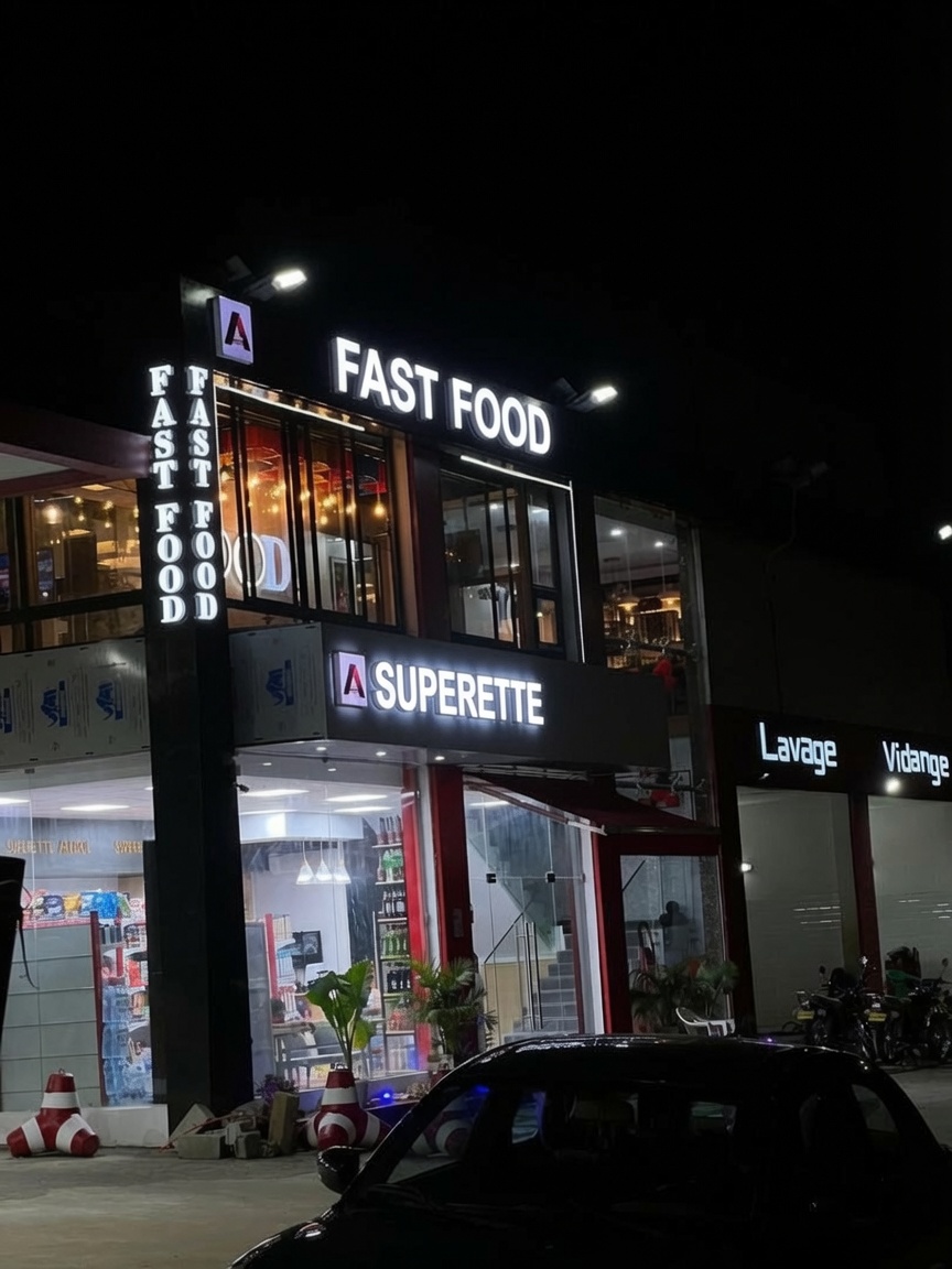 A CEDER RESTAURANT FAST-FOOD ET SUPÉRETTE AVEC TOUT LE CONTENU