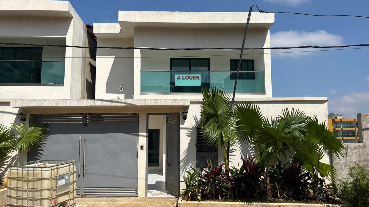 A LOUER VILLA DUPLEX MODERNE DE 09 PIÈCES A LA RIVIERA PALMERAIE SAINT VIATEUR IDÉALE POUR BUREAU OU HABITATION