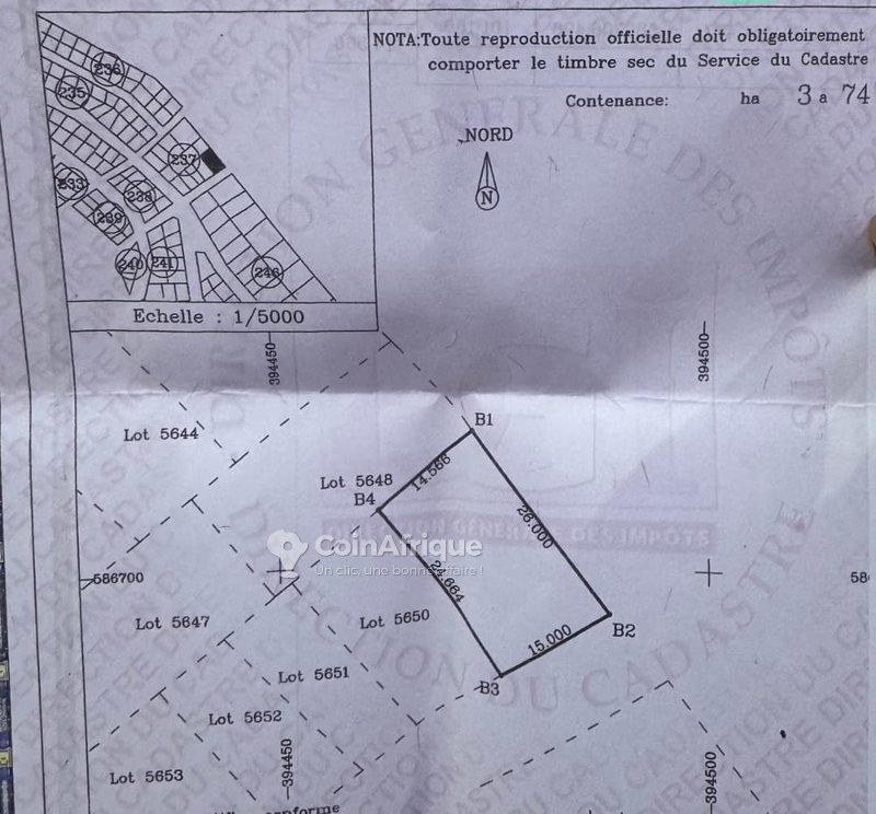 Terrains 374m² - Koumassi